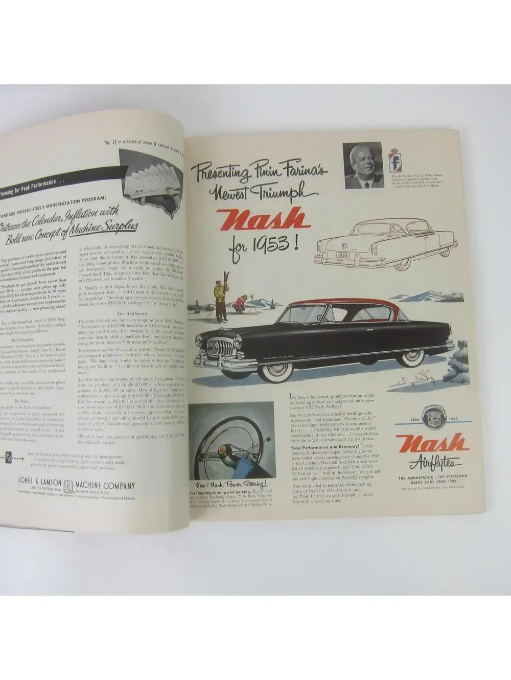 Vintage FORTUNE Magazine February 1953 Nash, Cadillac, Packard, Oldsmobile Ads